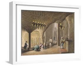 The Grotto of the Nativity, Bethlehem, 1802-Luigi Mayer-Framed Giclee Print