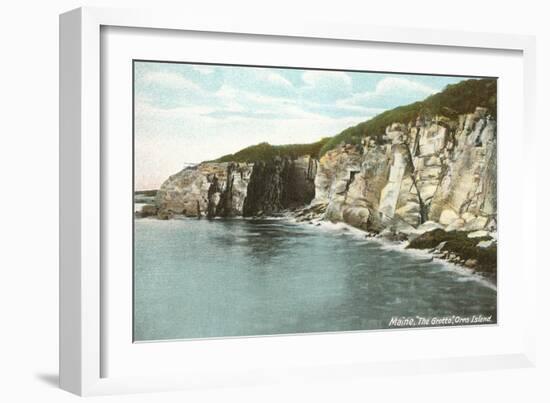 The Grotto, Orr's Island, Maine-null-Framed Art Print