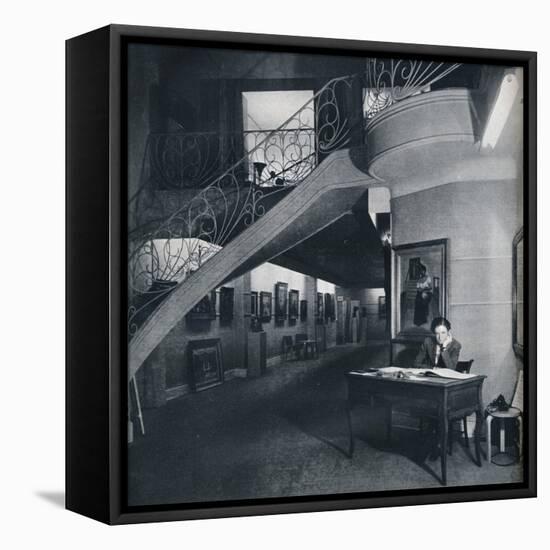 'The ground floor gallery of the American-British Art Center', c1941-Unknown-Framed Stretched Canvas