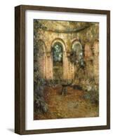 The Grounds of the Castle; Le Cour Du Chateau, 1905-Henri Eugene Augustin Le Sidaner-Framed Giclee Print