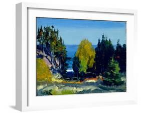 The Grove - Monhegan, 1911 (Oil on Board)-George Wesley Bellows-Framed Giclee Print