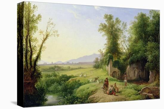 The Grove of Egeria-Franz Ludwig Catel-Stretched Canvas