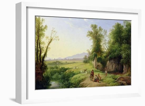 The Grove of Egeria-Franz Ludwig Catel-Framed Giclee Print