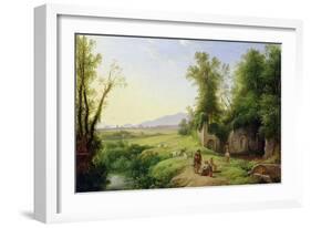 The Grove of Egeria-Franz Ludwig Catel-Framed Giclee Print