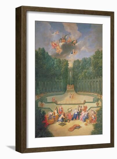 The Groves of Versailles. View of the Amphitheatre and the Water Theatre with Venus Surrounded by…-Jean the Younger Cotelle-Framed Giclee Print