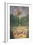 The Groves of Versailles. View of the Amphitheatre and the Water Theatre with Venus Surrounded by…-Jean the Younger Cotelle-Framed Giclee Print