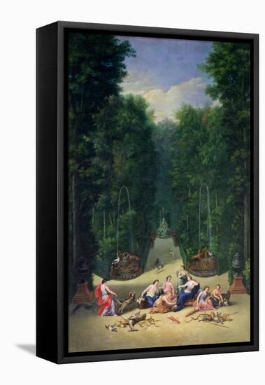 The Groves of Versailles: View of the Maze with Diana and Her Nymphs, 1688-Jean Cotelle the Younger-Framed Stretched Canvas