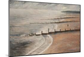 The Groynes, 2015 (Oil on Panel)-Chris Ross Williamson-Mounted Giclee Print