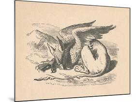 'The Gryphon asleep in the sun', 1889-John Tenniel-Mounted Premium Giclee Print