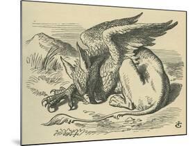 The Gryphon, Lewis Carroll-John Tenniel-Mounted Giclee Print