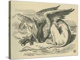 The Gryphon, Lewis Carroll-John Tenniel-Stretched Canvas