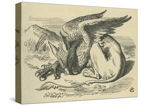 The Gryphon, Lewis Carroll-John Tenniel-Stretched Canvas