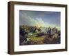 The Guard Hussars Attacking Near Warsaw on August 26Th, 1831, 1837-Mikhail Yuryevich Lermontov-Framed Giclee Print