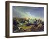 The Guard Hussars Attacking Near Warsaw on August 26Th, 1831, 1837-Mikhail Yuryevich Lermontov-Framed Giclee Print