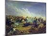 The Guard Hussars Attacking Near Warsaw on August 26Th, 1831, 1837-Mikhail Yuryevich Lermontov-Mounted Giclee Print