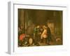 The Guard Room (Oil on Canvas)-David The Elder Teniers-Framed Giclee Print