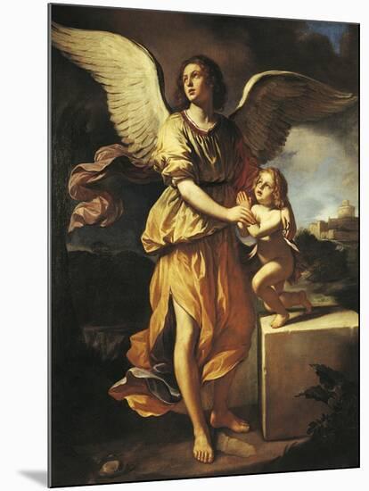 The Guardian Angel, 1641-Giovanni Francesco Barbieri-Mounted Giclee Print