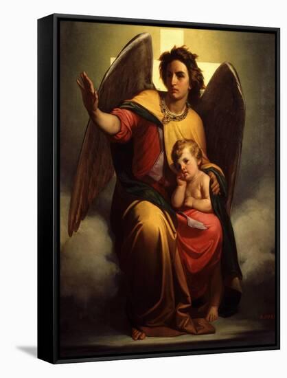 The Guardian Angel, 1854-Antonio Zona-Framed Stretched Canvas