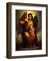 The Guardian Angel, 1854-Antonio Zona-Framed Giclee Print