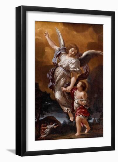 The Guardian Angel (After Pietro Da Corton)-Ciro Ferri-Framed Giclee Print