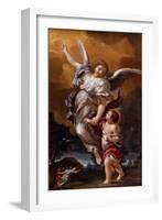 The Guardian Angel (After Pietro Da Corton)-Ciro Ferri-Framed Giclee Print