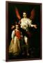 The Guardian Angel, C.1630 (Oil on Canvas)-Bernardo Strozzi-Framed Giclee Print