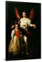 The Guardian Angel, C.1630 (Oil on Canvas)-Bernardo Strozzi-Framed Giclee Print