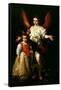 The Guardian Angel, C.1630 (Oil on Canvas)-Bernardo Strozzi-Framed Stretched Canvas