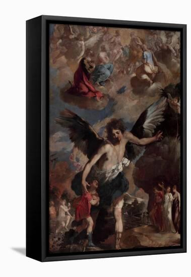 The Guardian Angel (L'Angelo Custode)-Francesco Maffei-Framed Stretched Canvas