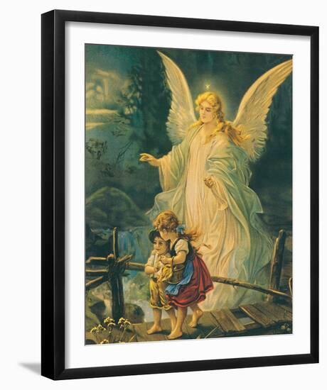 The Guardian Angel-The Victorian Collection-Framed Art Print