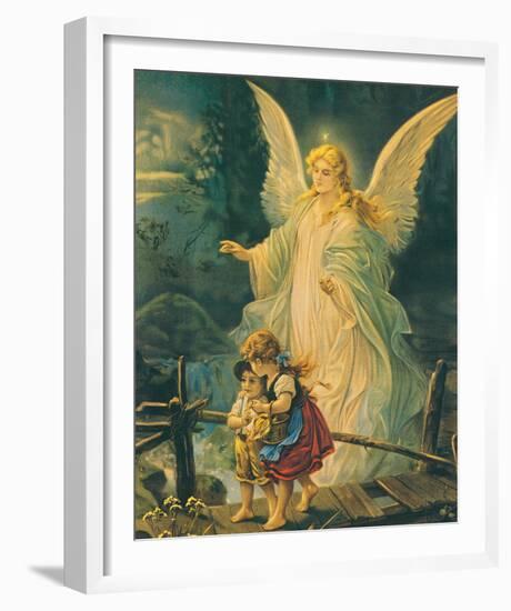 The Guardian Angel-The Victorian Collection-Framed Art Print