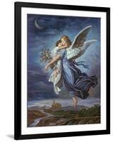 The Guardian Angel-Wilhelm Von Kaulbach-Framed Giclee Print