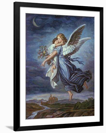 The Guardian Angel-Wilhelm Von Kaulbach-Framed Giclee Print