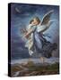 The Guardian Angel-Wilhelm Von Kaulbach-Stretched Canvas