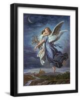 The Guardian Angel-Wilhelm Von Kaulbach-Framed Giclee Print