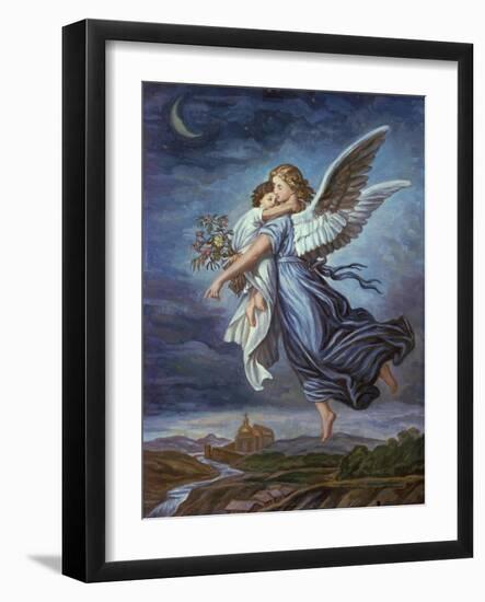 The Guardian Angel-Wilhelm Von Kaulbach-Framed Giclee Print