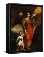 The Guardian Angel-null-Framed Stretched Canvas