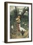 The Guardian of the Chickens, 1877-Francesco Paolo Michetti-Framed Giclee Print