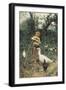 The Guardian of the Chickens, 1877-Francesco Paolo Michetti-Framed Giclee Print