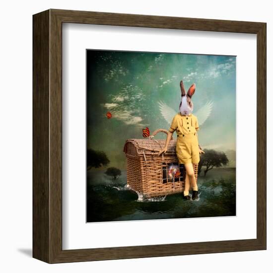 The Guardian of The Universe-Martine Roch-Framed Art Print