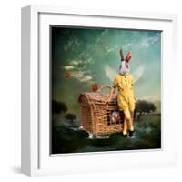 The Guardian of The Universe-Martine Roch-Framed Art Print