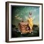 The Guardian of The Universe-Martine Roch-Framed Art Print