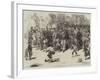 The Guards' Band in St James's Park-Frederick Barnard-Framed Giclee Print