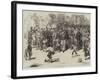 The Guards' Band in St James's Park-Frederick Barnard-Framed Giclee Print