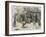 The Guards' Band in St James's Park-Frederick Barnard-Framed Giclee Print