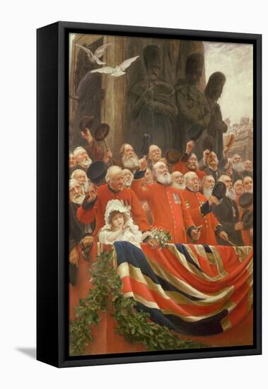The Guards' Cheer, 1898-Hubert von Herkomer-Framed Stretched Canvas