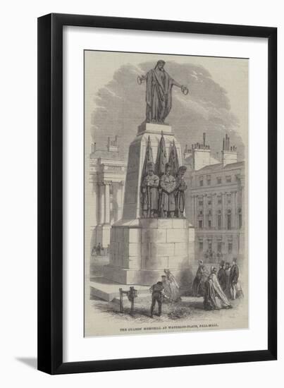 The Guards' Memorial at Waterloo-Place, Pall-Mall-null-Framed Giclee Print