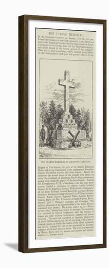The Guards' Memorial in Brompton Cemetery-Frank Watkins-Framed Premium Giclee Print