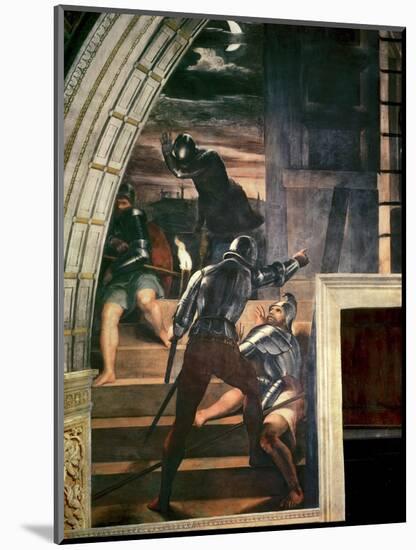 The Guards Outside the Prison, from 'The Liberation of St Peter' in the Stanza D'Eliodoro, 1512-14-Raphael-Mounted Giclee Print