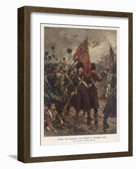 The Guards Saving the Colours-Robert Gibb-Framed Art Print